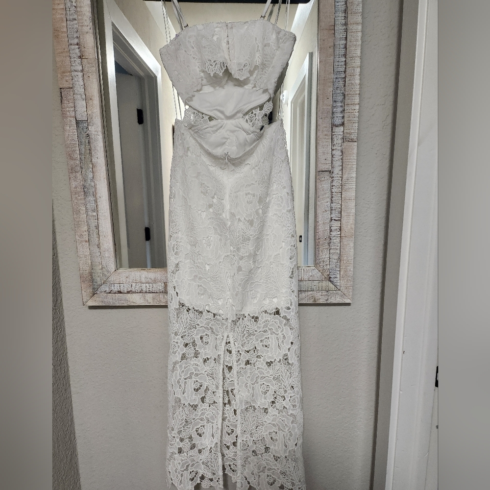 Amable By Mable White Lace Midi - Picture 10 of 16